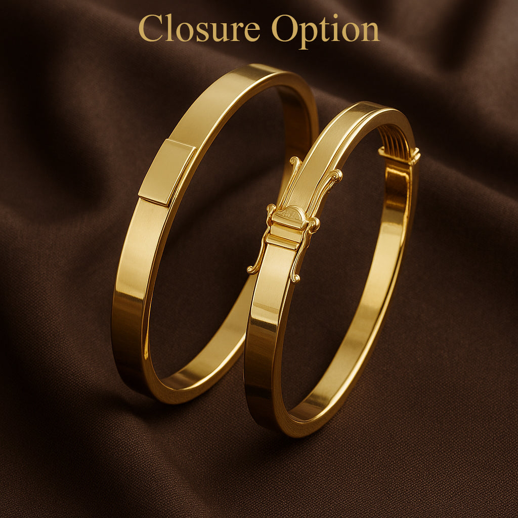 Personalized Moving Names Bangle, 14K Solid Gold & Charm Bracelet