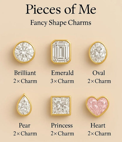 Personalized Moving Names Bangle, 14K Solid Gold & Charm Bracelet