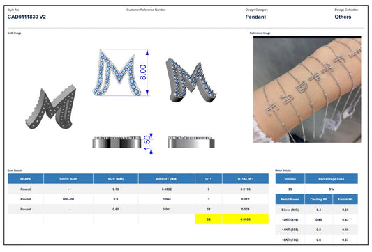 2 Sizes M Necklaces With Diamonds