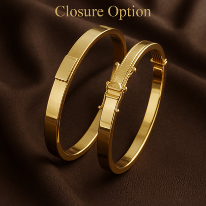 Personalized Moving Names Bangle, 14K Solid Gold & Charm Bracelet