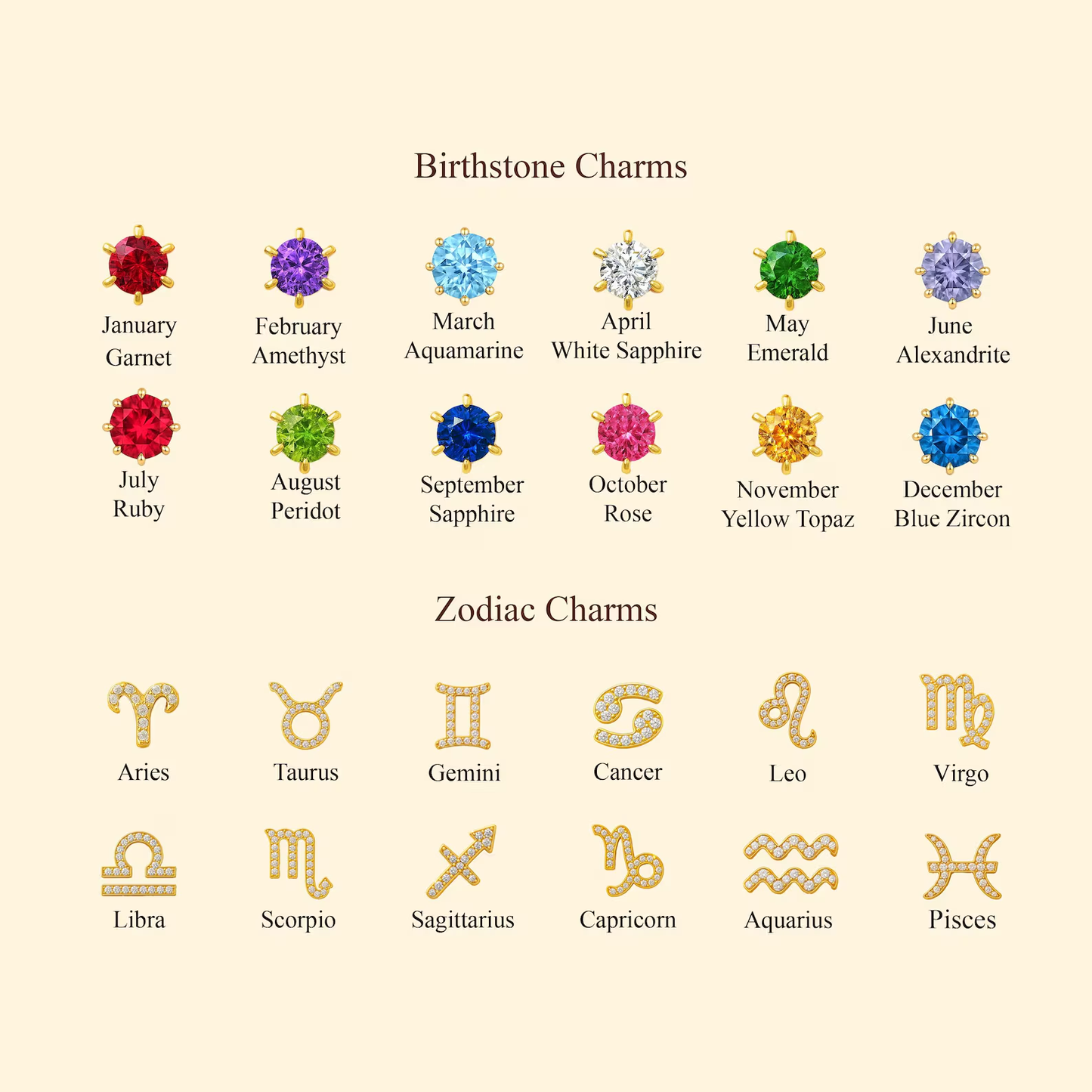 Personalized Moving Names Bangle, 14K Solid Gold & Charm Bracelet